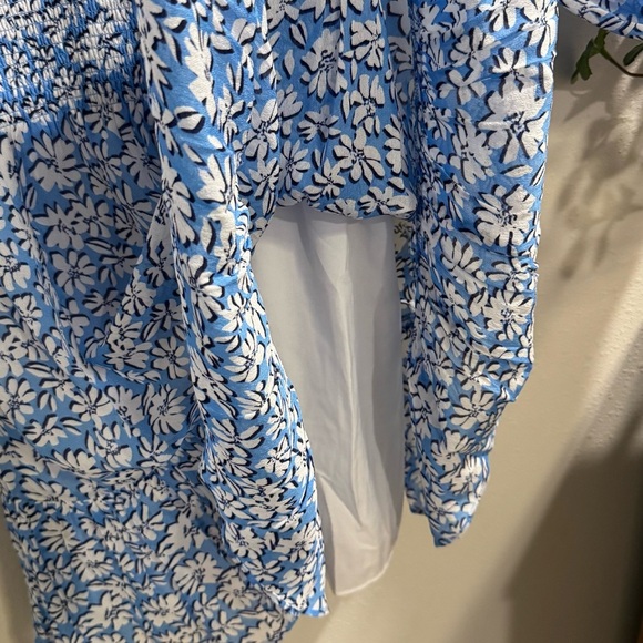 Lilly Pulitzer NWT 6 Blue Palm Beach Petal Ellielynn Long Sleeve Dress Preppy - Picture 10 of 10